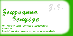 zsuzsanna venyige business card